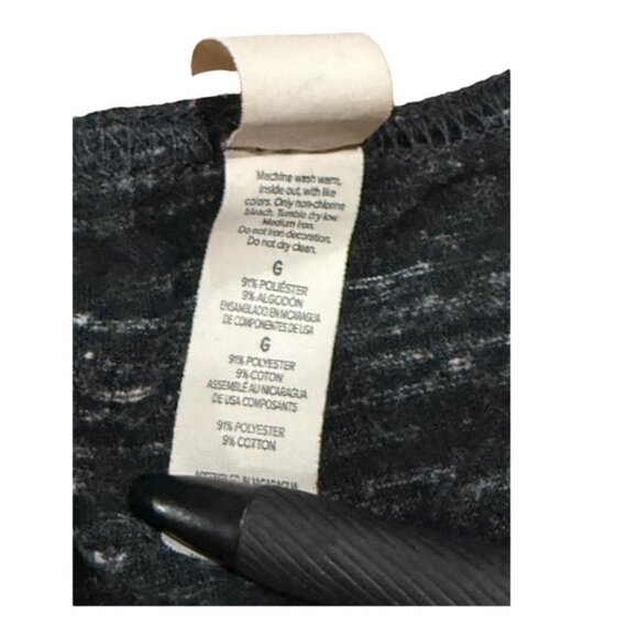 Bella + Canvas Tank Top Womens Large Black Marble Racerback Sword Graphic Flowy - Picture 5 of 6